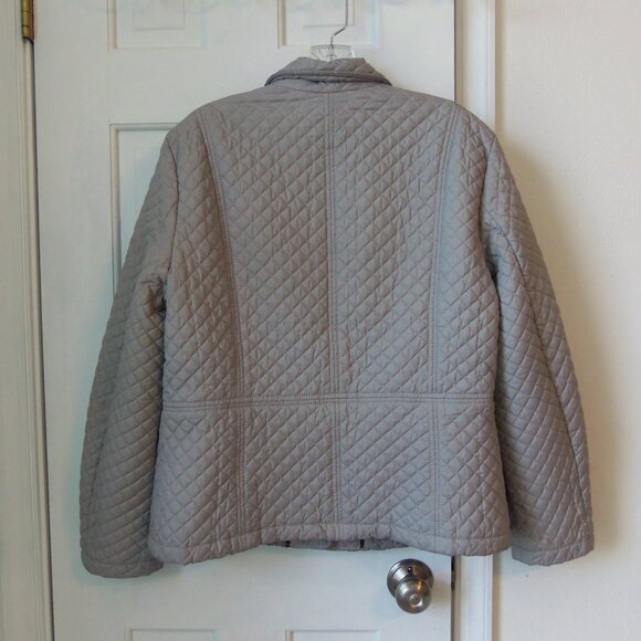 Brooks Brothers Lightweight Quilted Jacket Gray sz 16 - Picture 2 of 12